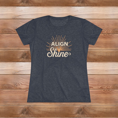 Align + Shine Women's Tee — Tri Blend Fabric