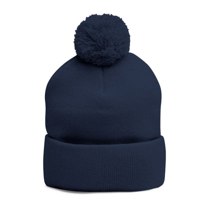 Embroidered Pom-Pom Dailey Method Knit Hat