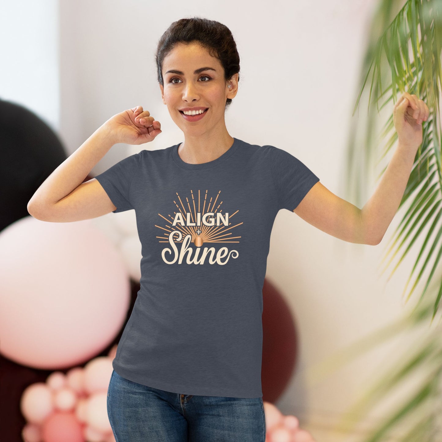 Align + Shine Women's Tee — Tri Blend Fabric