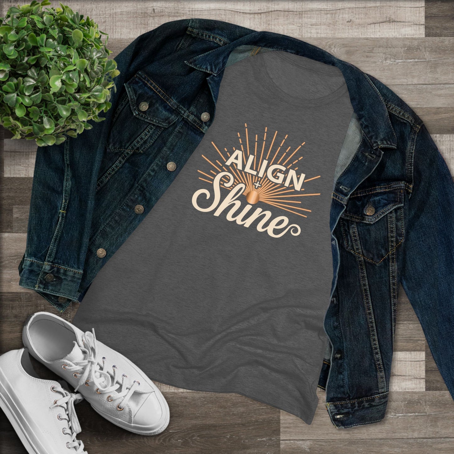 Align + Shine Women's Tee — Tri Blend Fabric