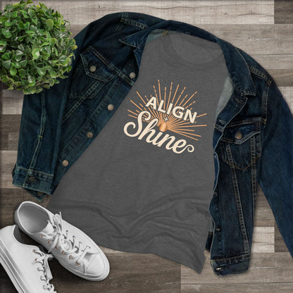 Align + Shine Women's Tee — Tri Blend Fabric