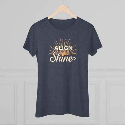 Align + Shine Women's Tee — Tri Blend Fabric
