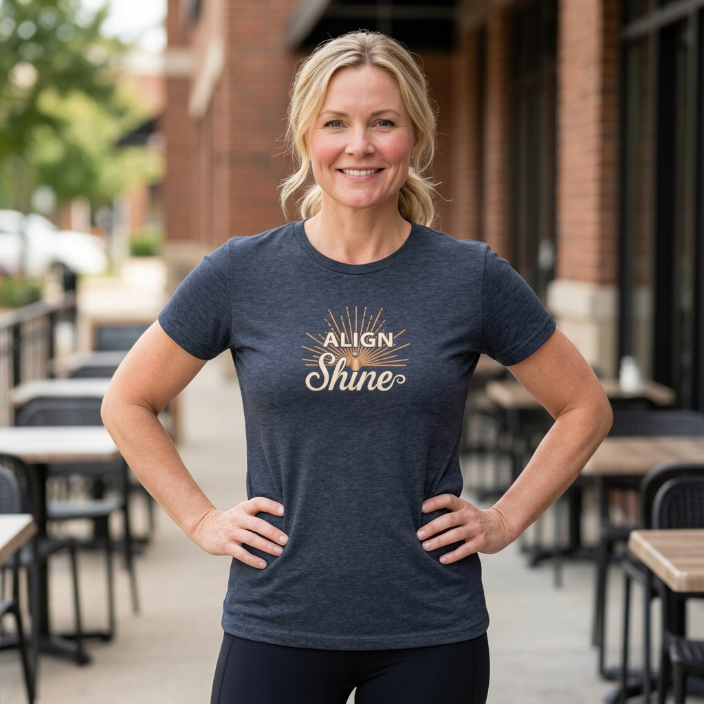 Align + Shine Women's Tee — Tri Blend Fabric
