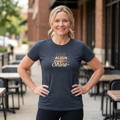 Align + Shine Women's Tee — Tri Blend Fabric