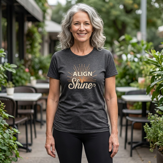 Align + Shine Women's Tee — Tri Blend Fabric