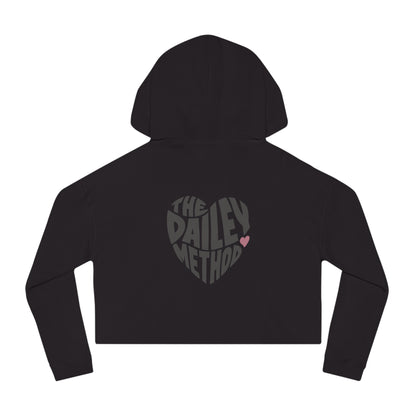 Cropped Hoodie with The Dailey Method Heart Design