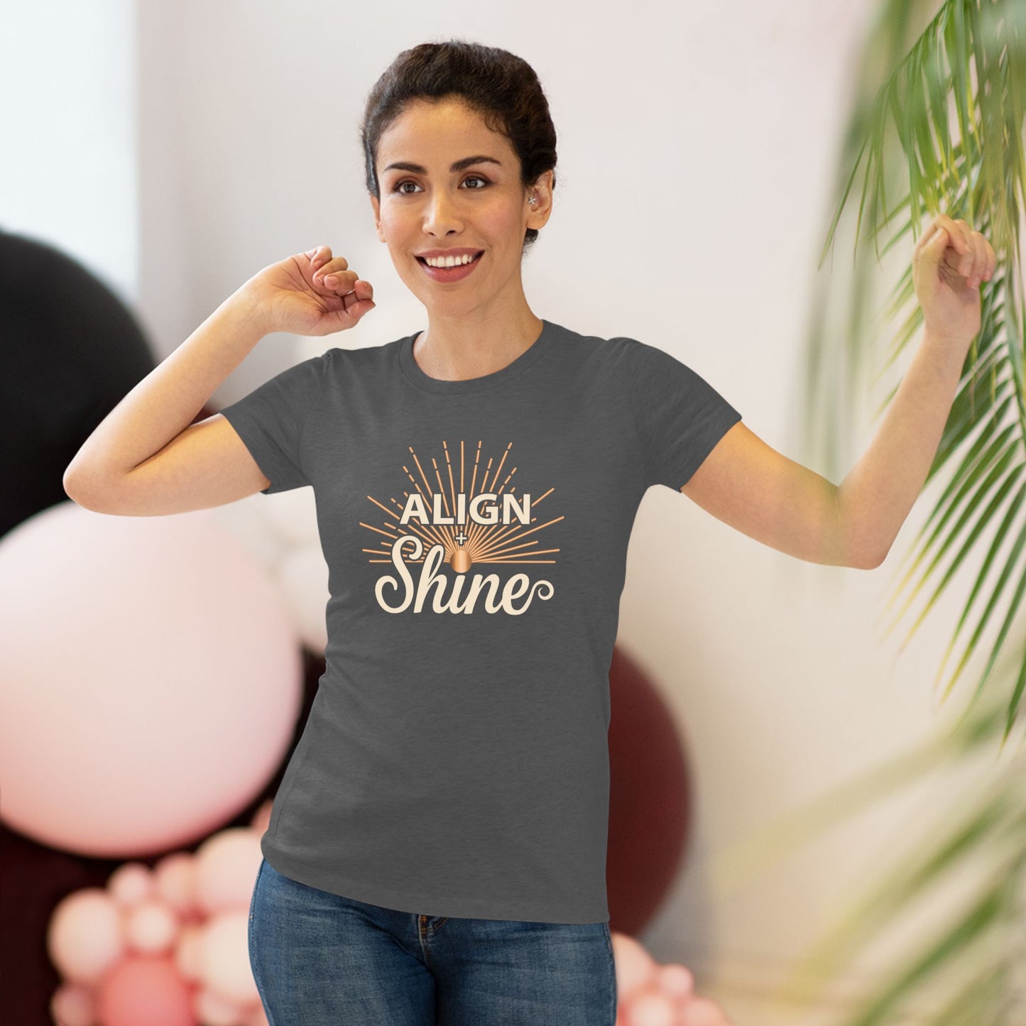 Align + Shine Women's Tee — Tri Blend Fabric