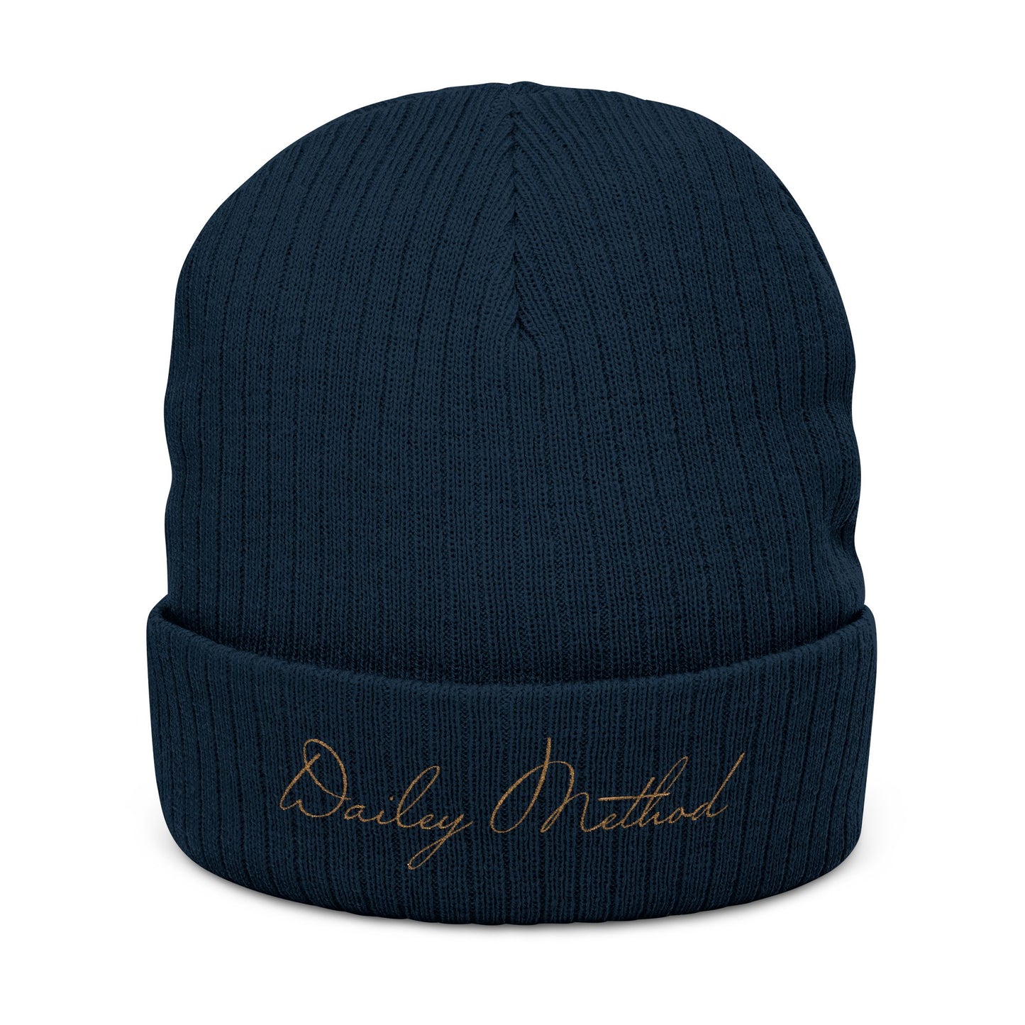Embroidered Dailey Method Ribbed Knit Beanie
