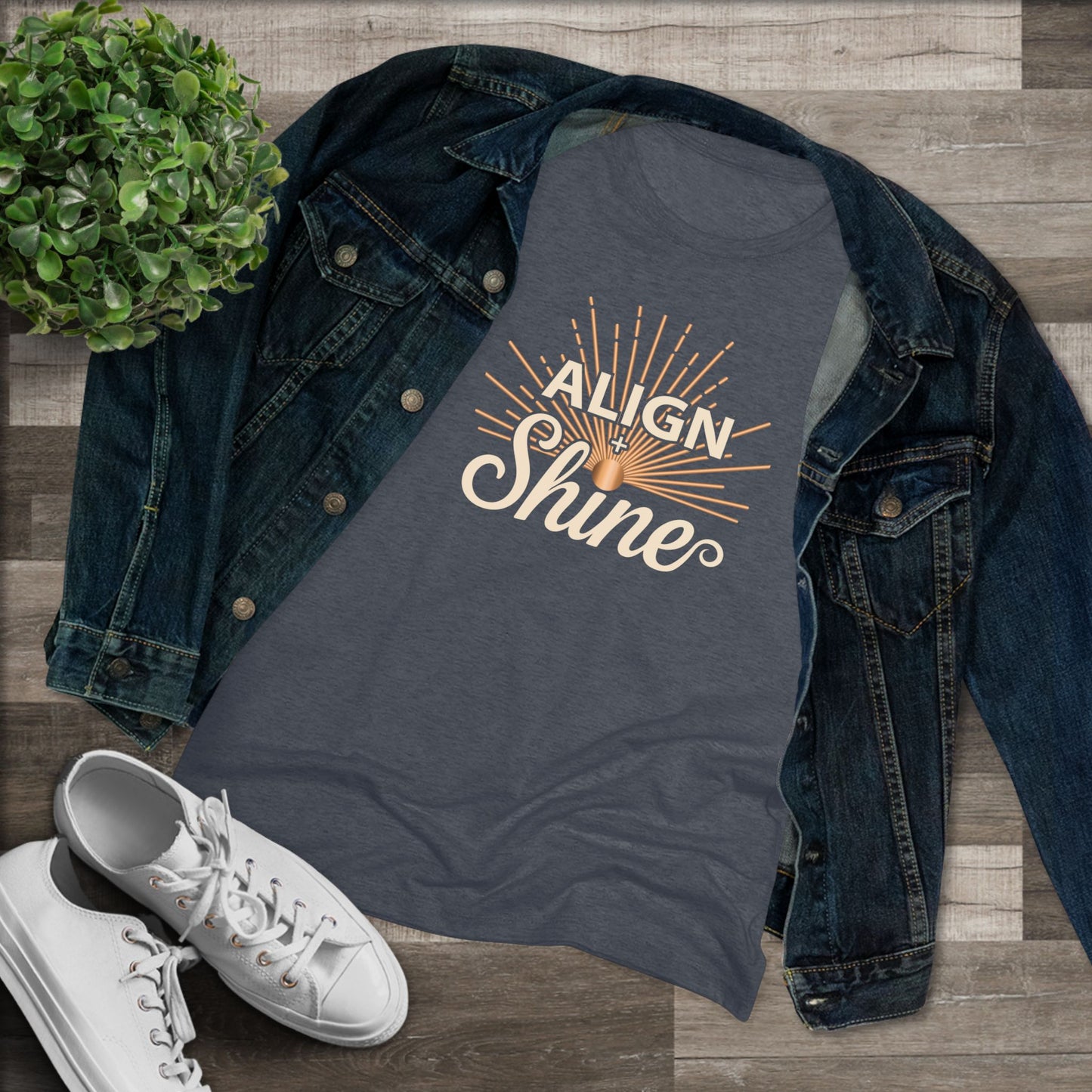 Align + Shine Women's Tee — Tri Blend Fabric