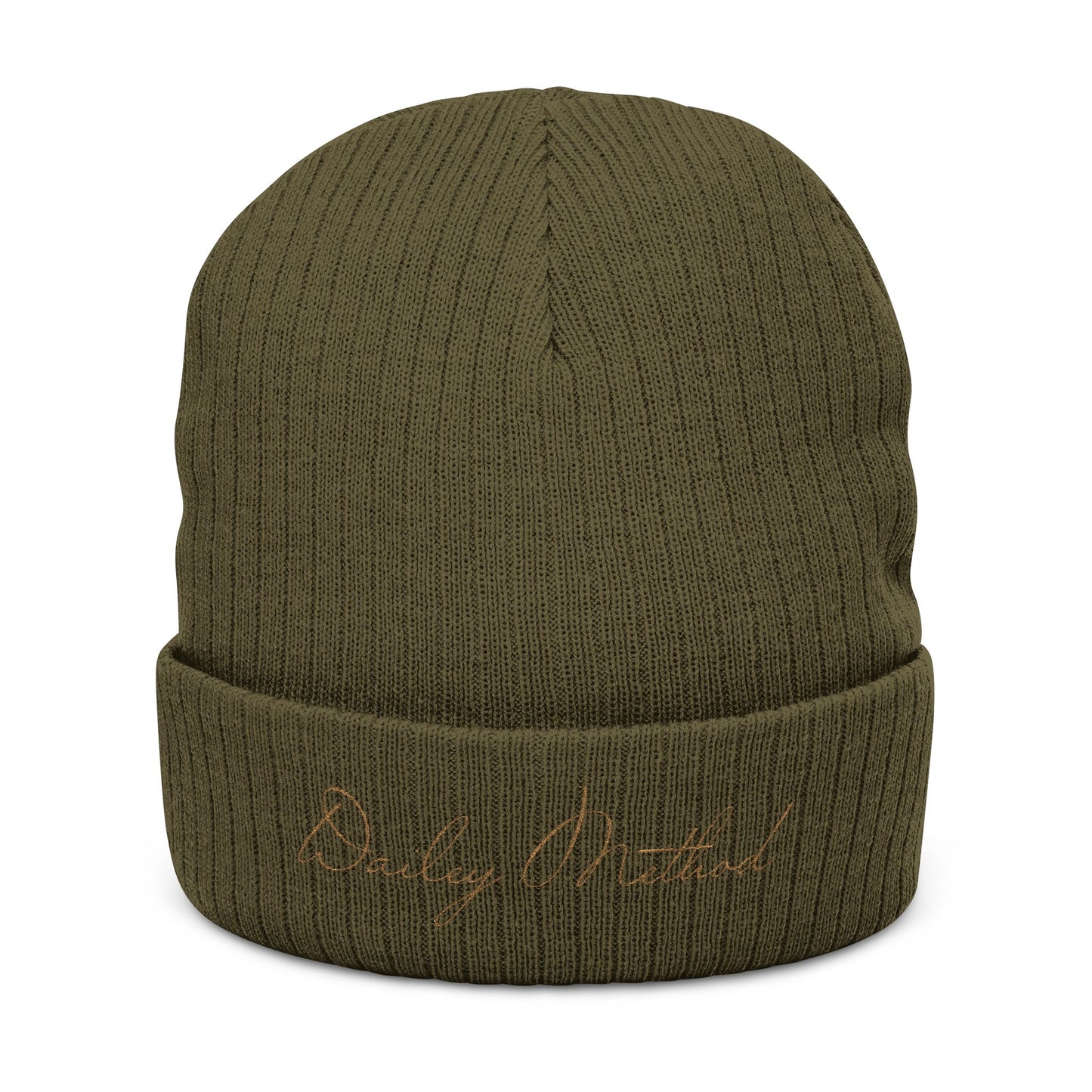 Embroidered Dailey Method Ribbed Knit Beanie
