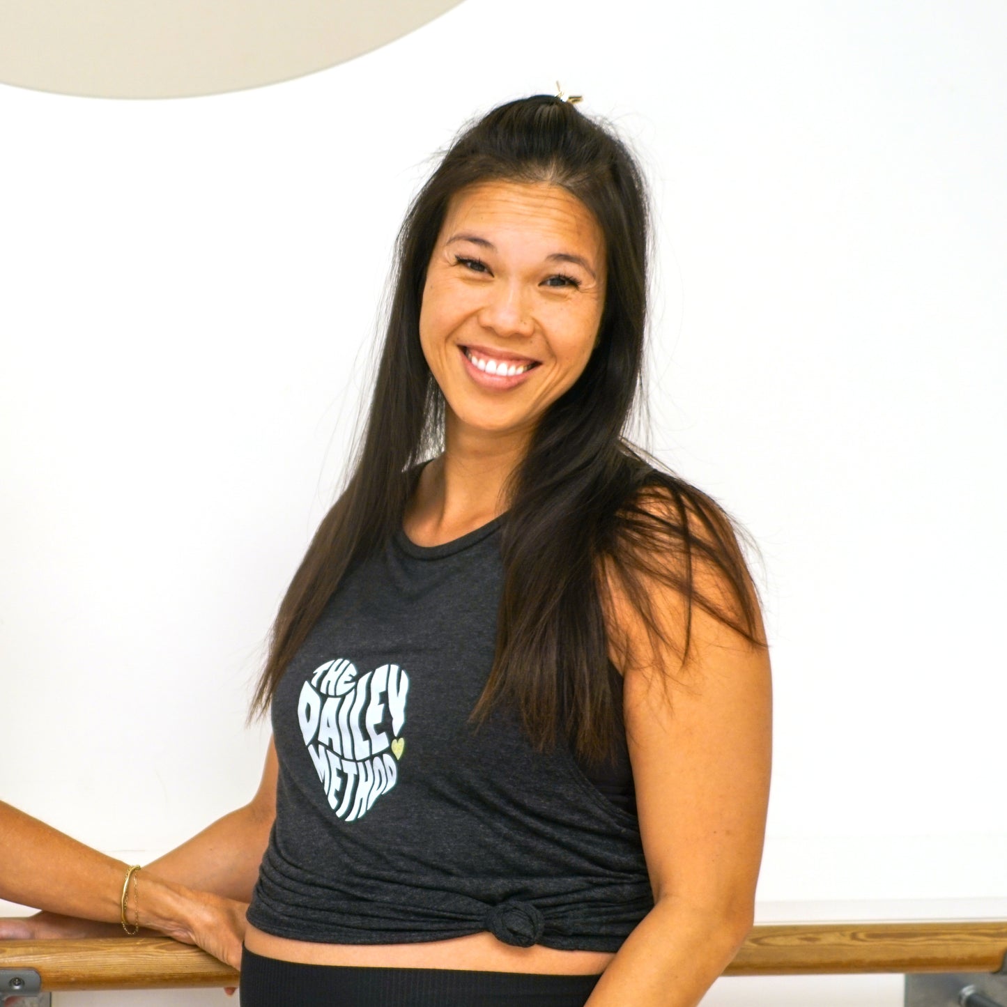 Women's Flowy Scoop Muscle Tank - In Black and Dark Gray Heather